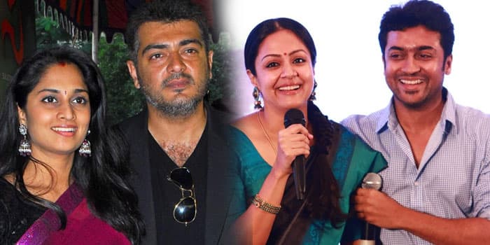 தமிழ் சினிமாவின் முதல் காதல் ஜோடி.. அஜித், சூர்யாவிற்கு பிள்ளையார் சுழி போட்டதே இவங்க தான்