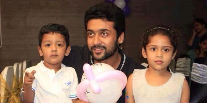 தேசிய விருது மெடலை கழுத்தில் அணிந்து போஸ்.. சூர்யா ஜோதிகாவின் மகன், மகளின் புகைப்படம் வைரல்