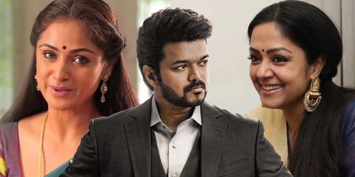 சிம்ரன், ஜோதிகா ரெண்டு குதிரைகளையும் ஒரே சமயத்தில் ஓட்டுற போல.. விஜய் சொன்னதாக சர்ச்சையை கிளப்பும் வாரிசு நடிகர்