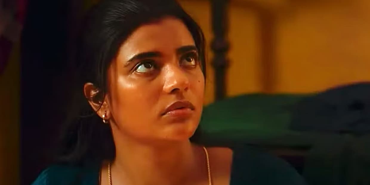 முழு பூசணிக்காயை சோற்றில் போட்டு மறைக்கும் ஐஸ்வர்யா ராஜேஷ்.. இதெல்லாம் ஒரு பொழப்பா