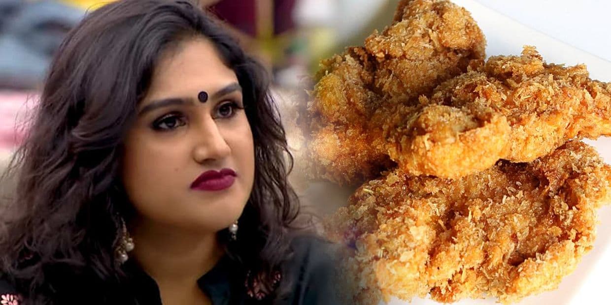 இது கோழியா? இல்ல காக்காவா? KFC-யுடன் மல்லுக்கு நிற்கும் வத்திக்குச்சி வனிதா