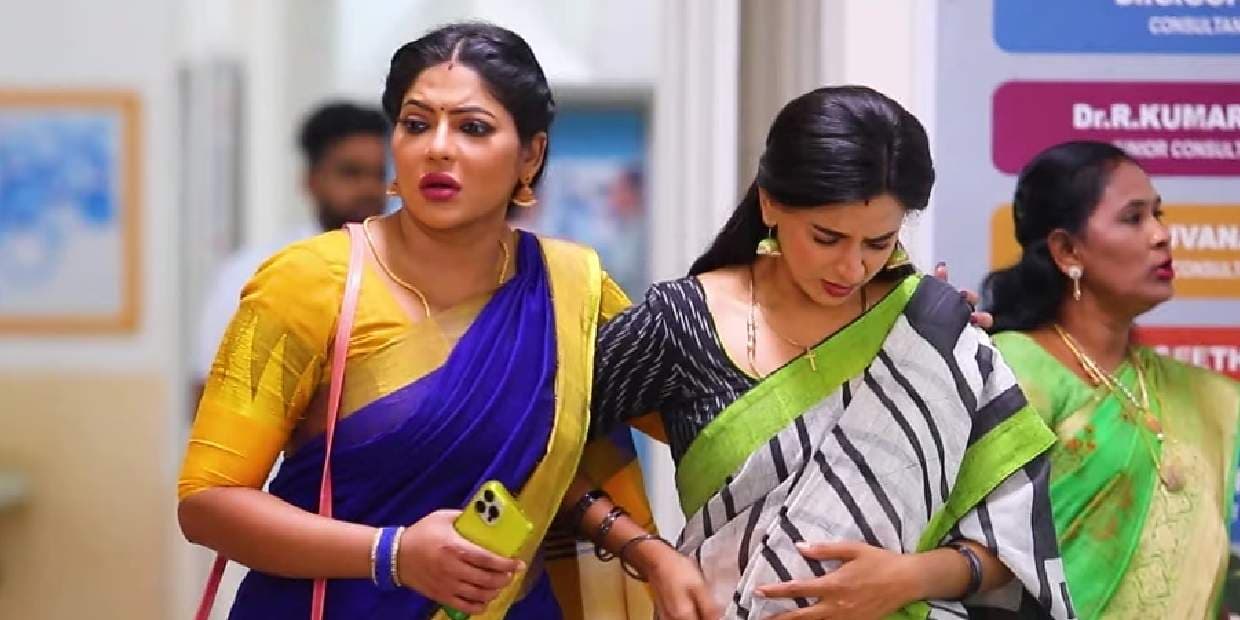 உயிரைக் காப்பாற்றும் ராதிகா.. உருட்டுறதுக்கு கதையில்லாமல் சன் டிவியை பாலோ செய்யும் விஜய் டிவி