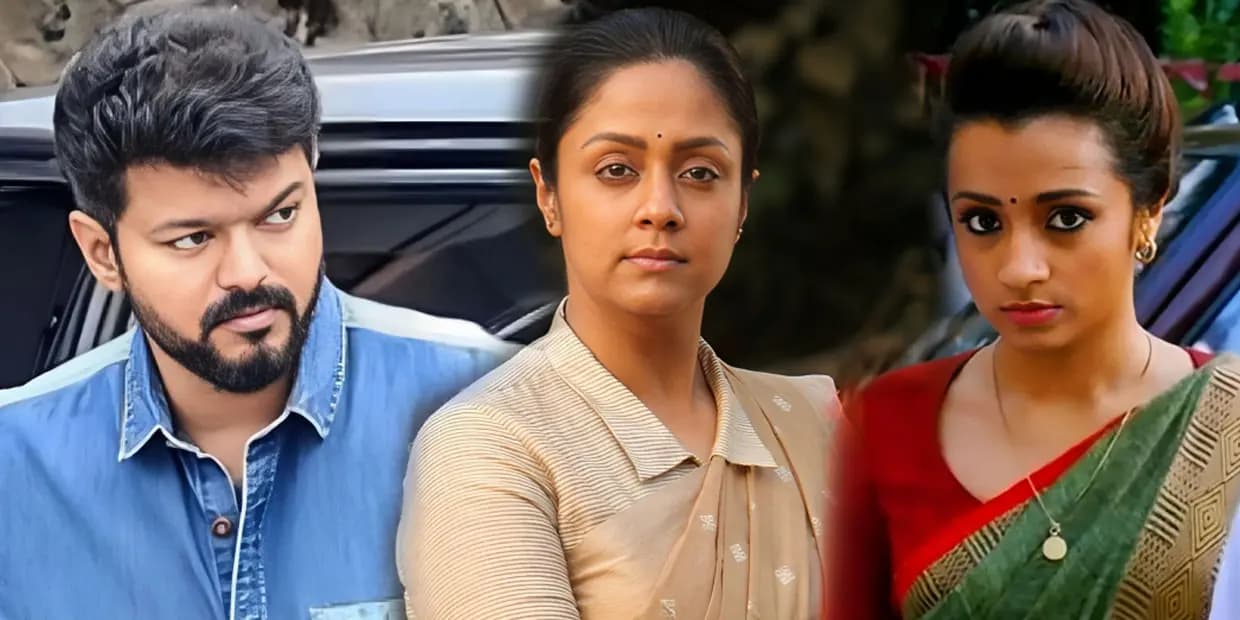 திரிஷா போல் வில்லியாக மாறிய ஜோதிகா.. கொடி பட சாயலில் உருவாகும் தளபதி-68