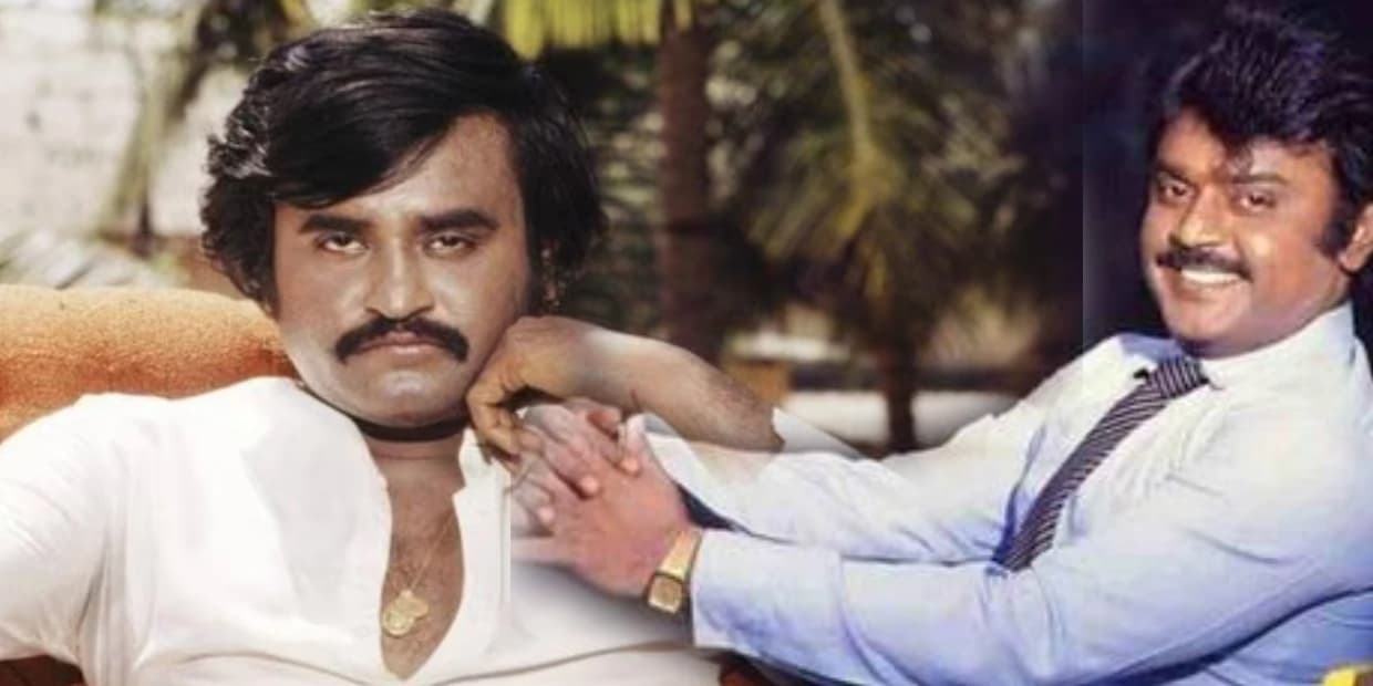 வசூலில் தனிக்காட்டு ராஜாவாக இருந்த ரஜினிக்கு டஃப் கொடுத்த 3 படங்கள்.. 90 களில் கேப்டன் செஞ்ச சம்பவம்