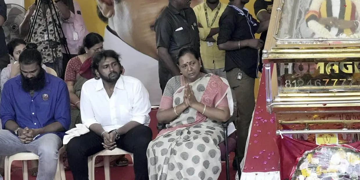 கேப்டனின் இறுதி சடங்கில் மனைவி எடுத்த சபதம்.. பதவி வெறி யாரை விட்டுச்சு, அனுதாப ஓட்டு தேடும் குடும்பம்