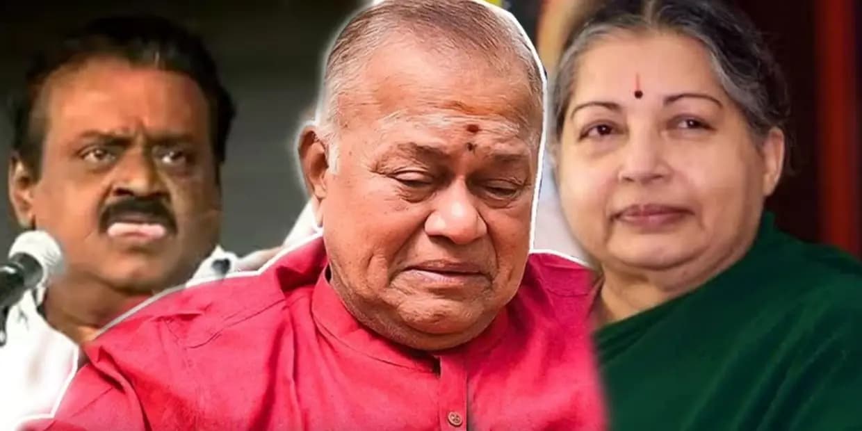 விஜயகாந்த் ஜெயலலிதாவை பார்த்து நாக்க துருத்தல.. ரகசியத்தை உடைத்த ராதாரவி