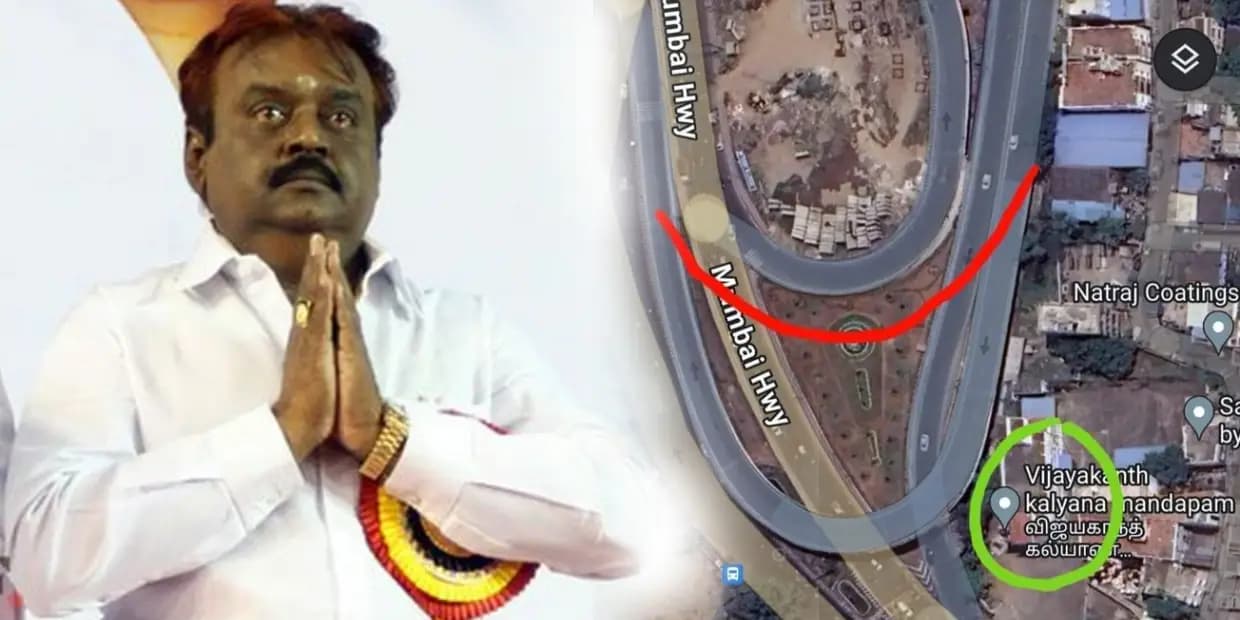 விஜயகாந்திற்கு செய்யப்பட்ட சதி.. மண்டபத்தை இடிக்காமலேயே பாலத்தைக் கட்டிருக்கலாம், வைரல் புகைப்படம்