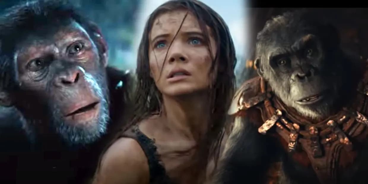 மனிதர்களை வேட்டையாடும் குரங்குகள்.. வானர ராஜாக்களின் Kingdom of the Planet of the Apes ட்ரெய்லர்