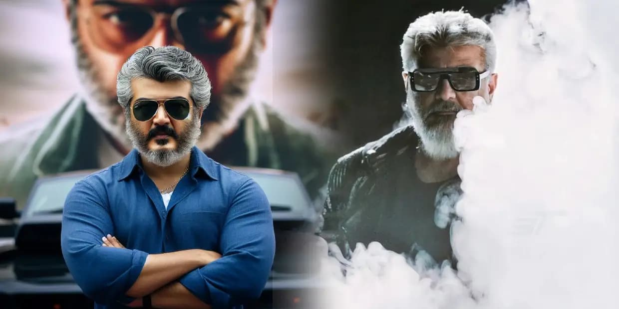 கலர் கண்ணாடி, டாட்டூ என கலக்கும் அஜித்.. சால்ட் அண்ட் பெப்பர் லுக்கில் வெளியான குட் பேட் அக்லி ஃபர்ஸ்ட் லுக் போஸ்டர்