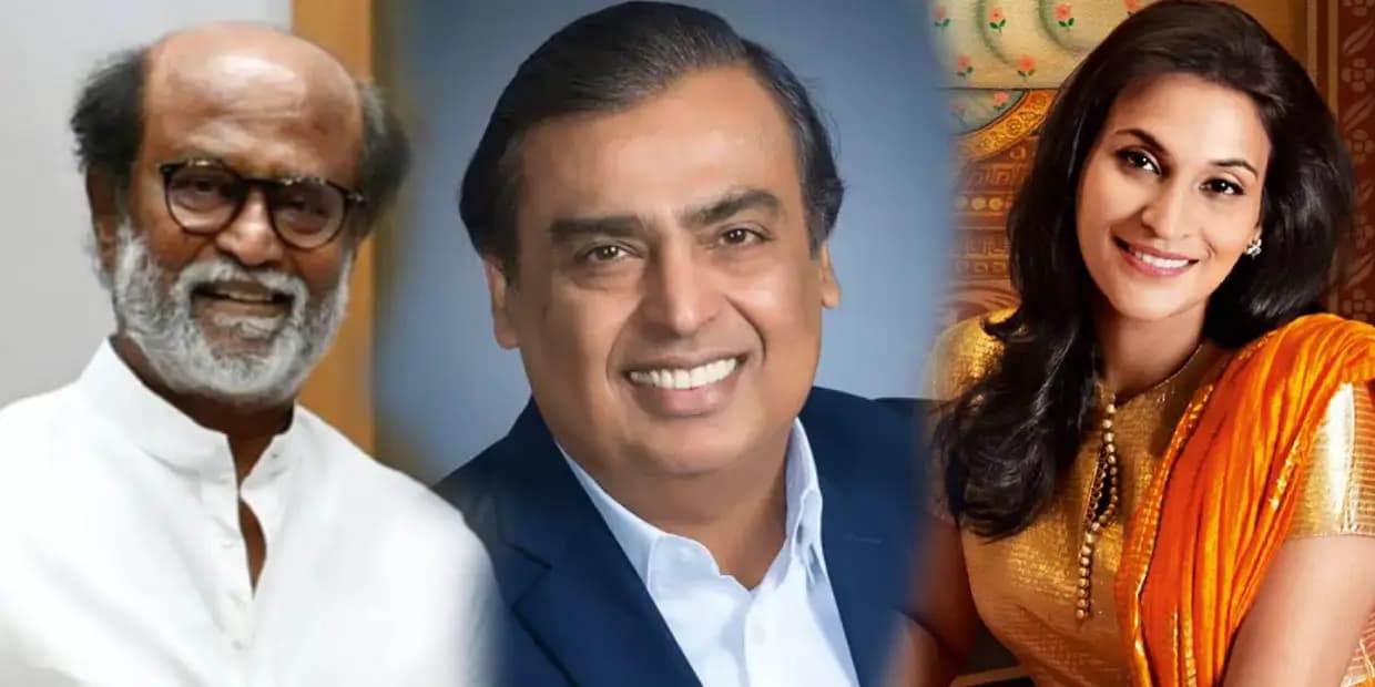 வேஸ்ட்டிலையும் வெள்ளை குர்தாலையும் அம்பானி பங்க்ஷனில் ரஜினி.. மகளுக்காக போடும் பிள்ளையார் சுழி