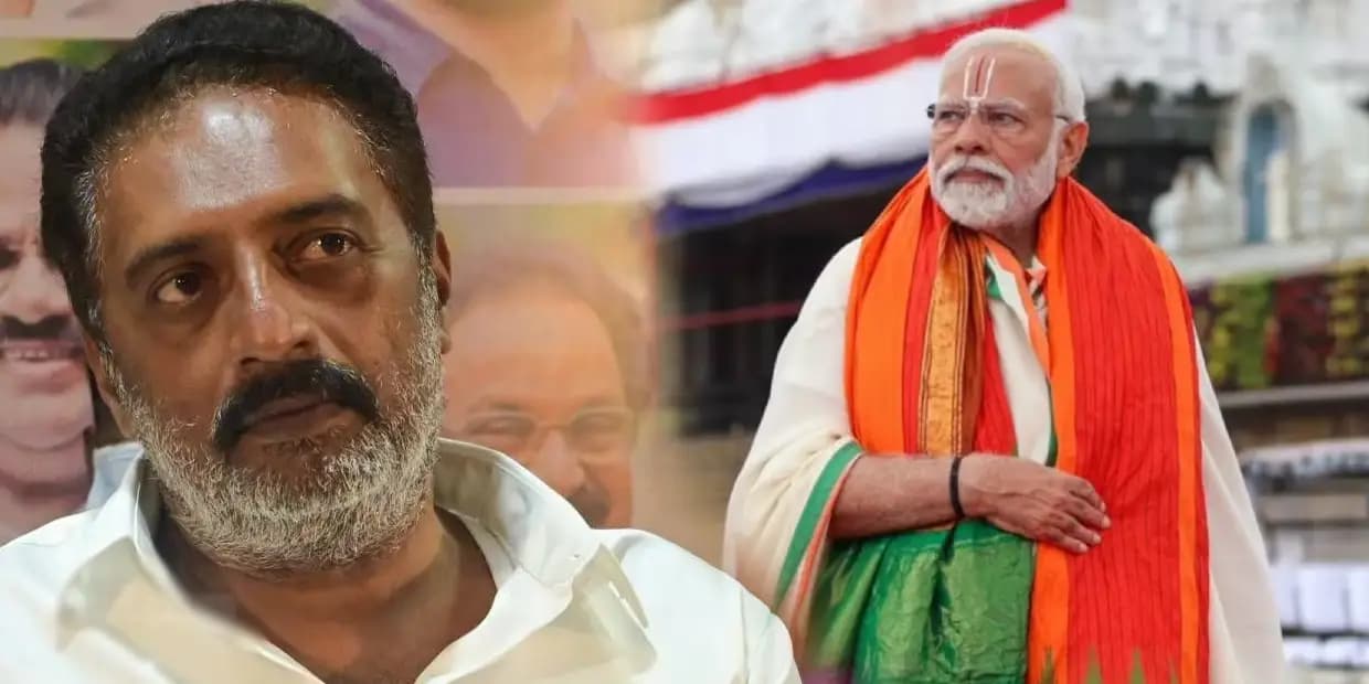 அவர் தெய்வமகனா, டெஸ்ட் டியூப் பேபி.. மோடியை விட்டு விளாசிய பிரகாஷ்ராஜ்