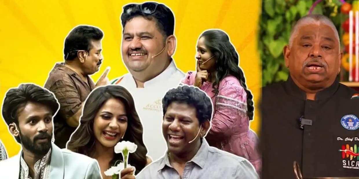 டாப்பு குக்கு டூப்பு குக்கில் அவஸ்தைப்படும் வெங்கட் பட்.. அந்தர்பல்டி அடித்த செஃப் தாமு