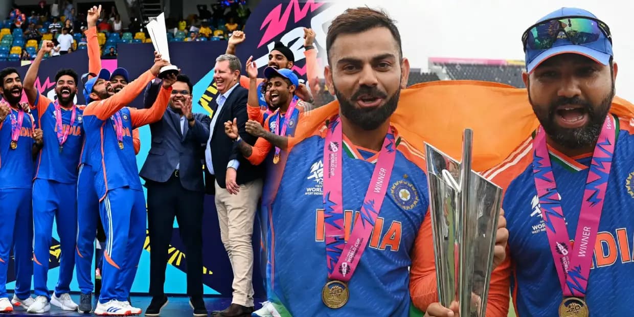 தென் ஆப்பிரிக்காவை வீழ்த்தி T20 உலக கோப்பையை வென்ற இந்தியா.. பயங்கர ஷாக் கொடுத்த ரோஹித், விராட் கோலி