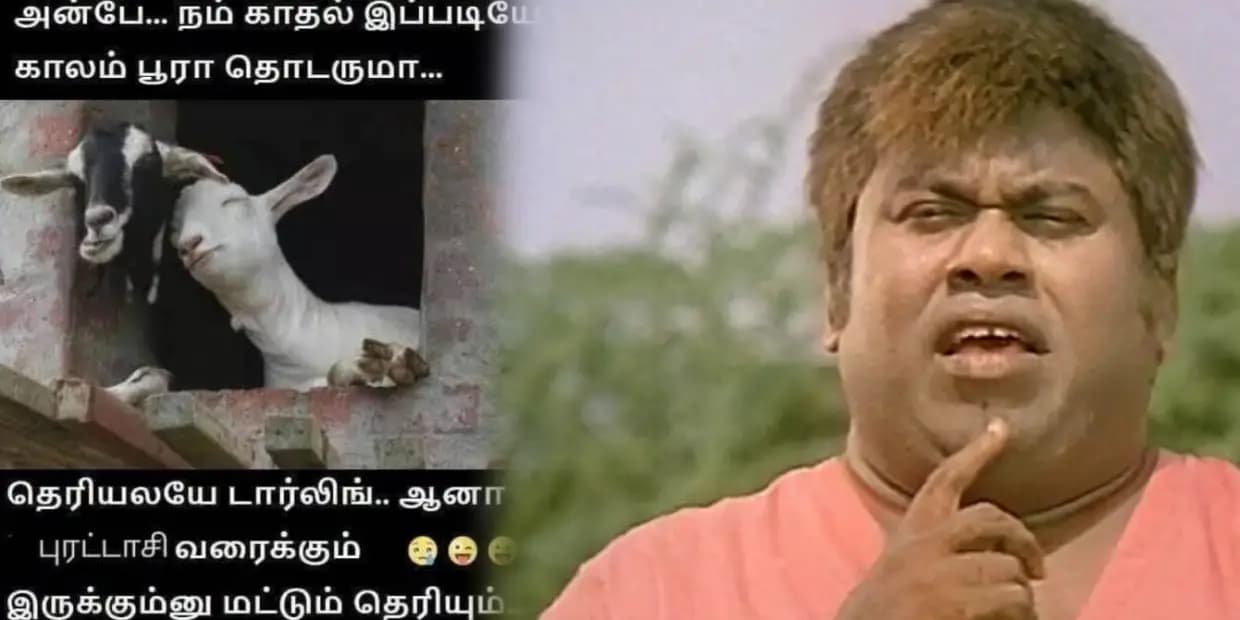 அண்ணே அந்த ஆடு முறைக்கிது.. புரட்டாசி முடியட்டும் பொங்க வச்சுடுவோம், ட்ரெண்டிங் மீம்ஸ்