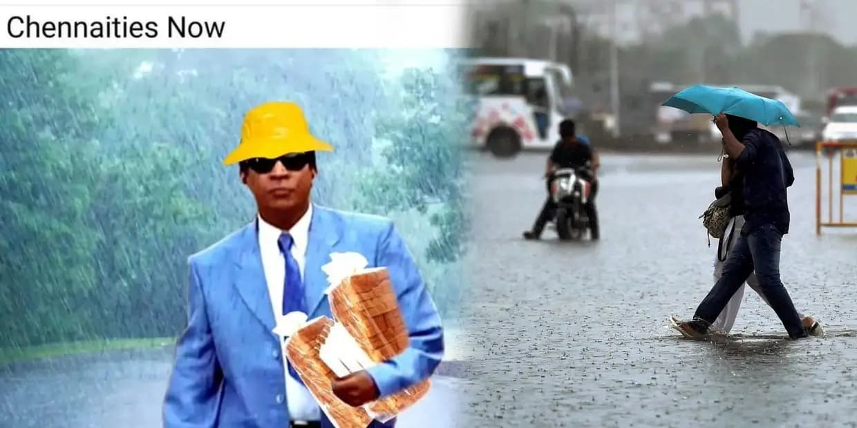 குளிருதடி மாலா ஹீட்டர போடு.. அடை மழையை ஆட்டம் காண வைக்கும் சென்னைவாசிகளின் அலப்பறை
