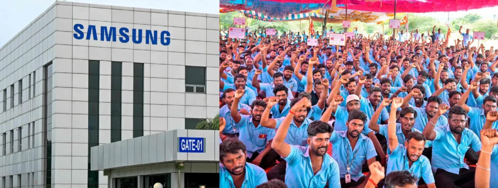 20,000 ஊழியர்கள் பணியாற்றும் சாம்சங் தொழிற்சாலை இடம் மாற்றம்? ஊழியர்களின் போராட்டம் ஏன்? ஓர் அலசல்