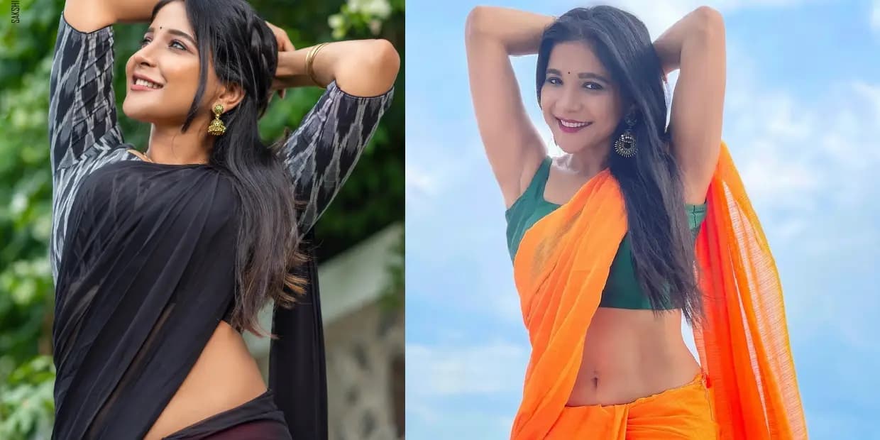 முதுகுக்கு ஒரு ஜன்னல் வச்சிருக்கலாம்.. கருப்பு உடையில் சாக்‌ஷி அகர்வால்