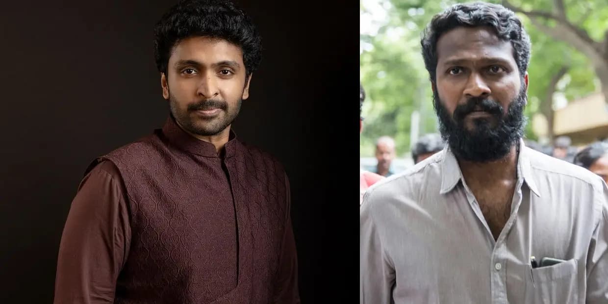விக்ரம் பிரபுவின் பட பூஜையில் கலந்து கொண்ட வெற்றிமாறன்.. வைரல் புகைப்படங்கள்