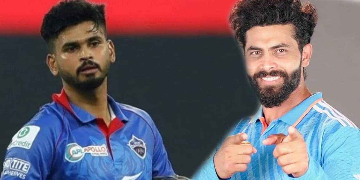 ஸ்ரேயாஸ் ஐயரை தலையில் தூக்கி வைத்து கொண்டாடும் இந்திய அணி.. ஜடேஜா போட்ட மாலை