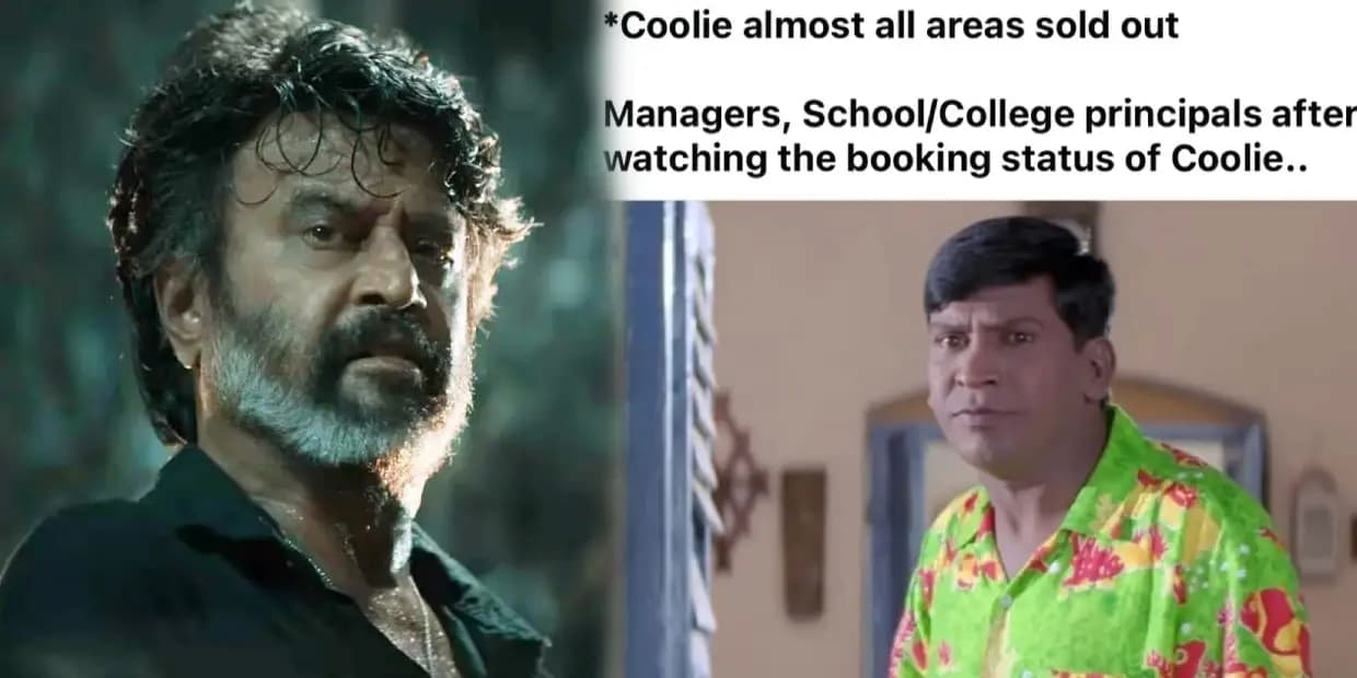 அண்ணே கூலி படத்துக்கு டிக்கெட் போட்டாச்சா.. டேய் நான் இன்னும் வேட்டையன் படமே பாக்கலடா, ட்ரெண்டிங் மீம்ஸ்