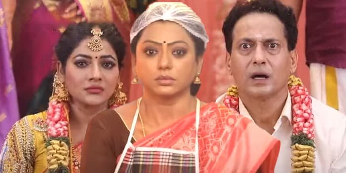 புருஷனை இறுக்கிப் பிடித்த மனைவி.. கொடூரமான வில்லியாக மாறிய ராதிகா
