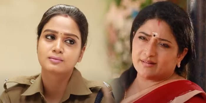 போலீஸ் கெட்டப்பில் அத்துமீறும் சந்தியா.. சத்தியம் செய்ய வச்சு மாட்டிவிட்ட மாமியார்