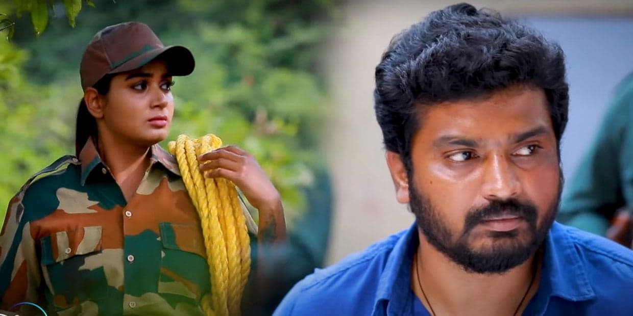 புருஷனை காப்பாற்ற கொரில்லா தாக்குதலுக்கு ரெடியான சந்தியா.. மாடு மேயிர அளவுக்கு புல்லரிக்க வச்சிட்டீங்க!