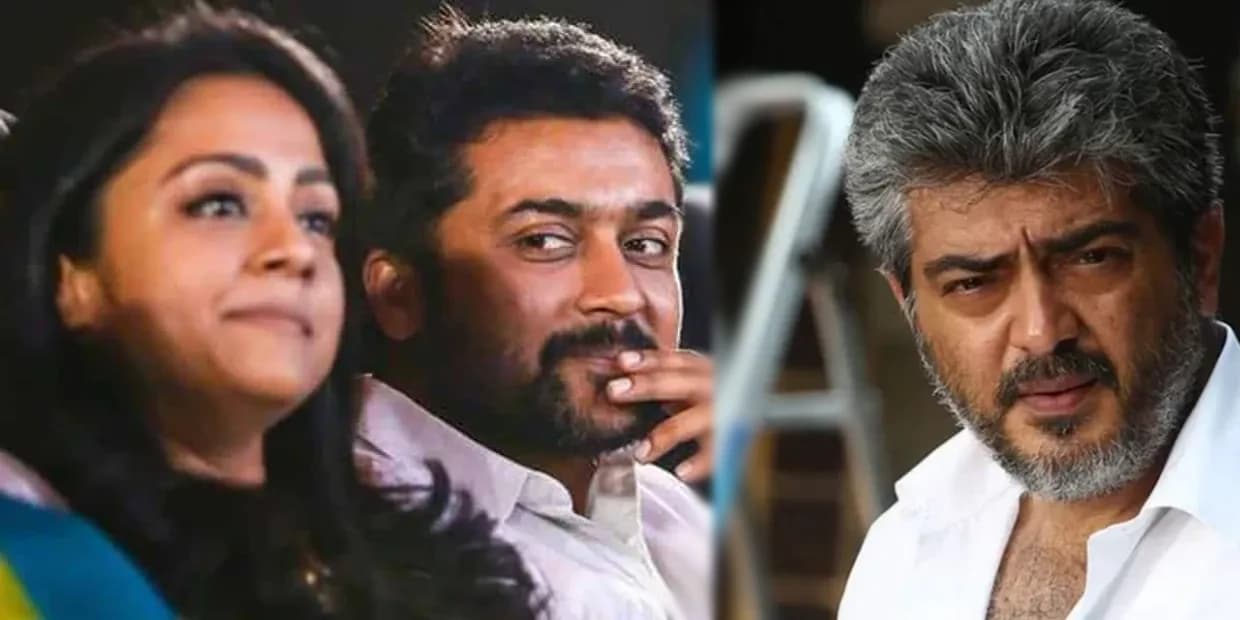 சூர்யா- ஜோதிகா காதலுக்கு உதவிய அஜித்தின் நண்பர்.. பல வருடத்திற்கு பின் லீக்கான சீக்ரெட்