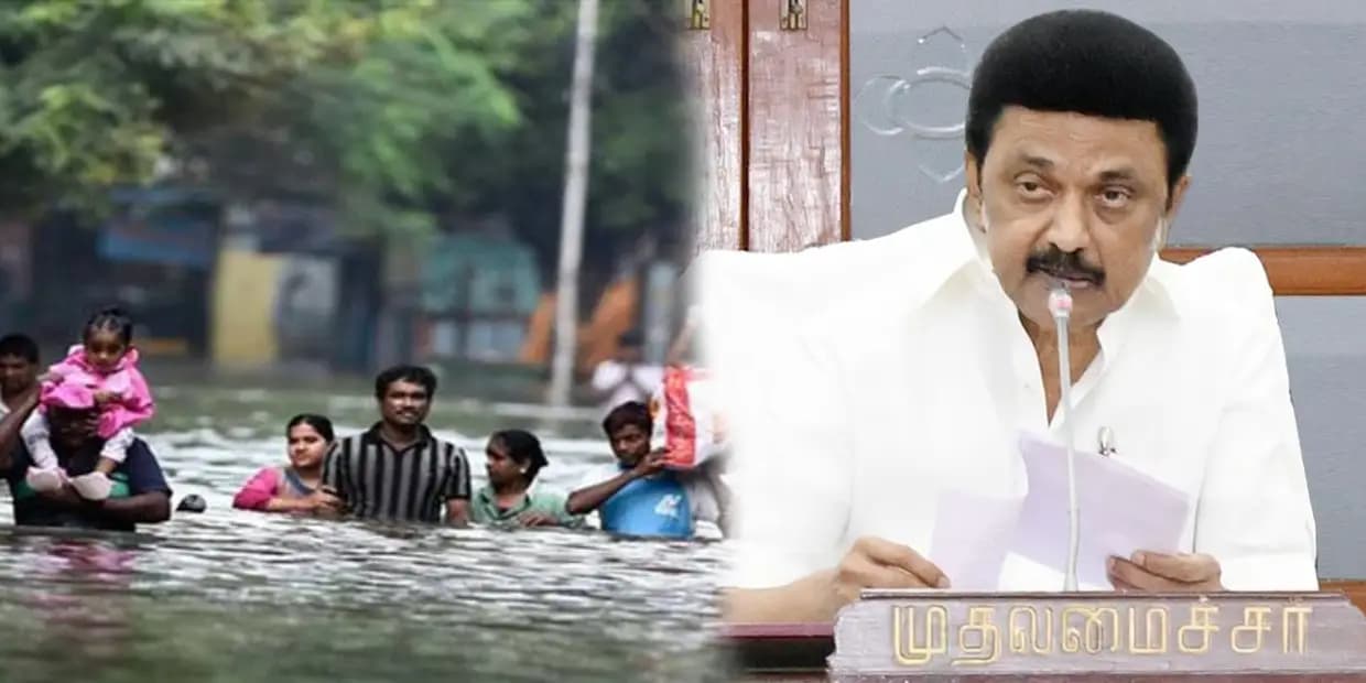 2015 வந்தது செயற்கை வெள்ளம், இது இயற்கை வெள்ளம்.. ஆயிரக்கணக்கான கோடியை நிவாரணமாக கேட்கும் ஸ்டாலின்