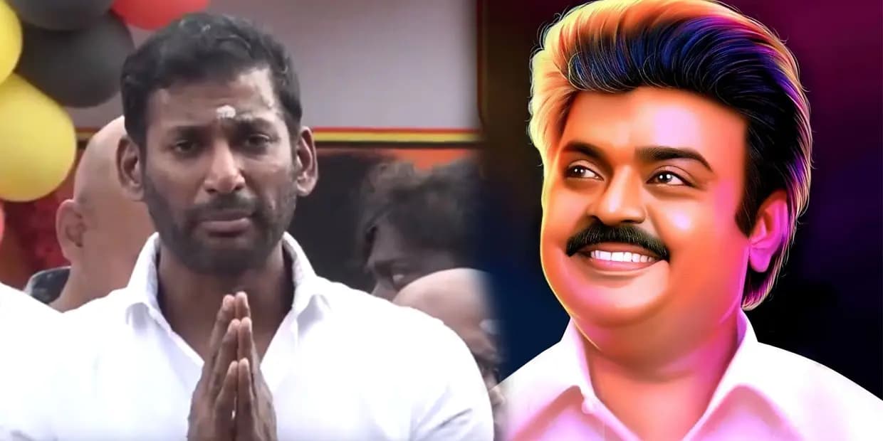 விஜயகாந்த் மகனுக்கு விஷால் கொடுத்த வாக்குறுதி.. இவர் என்ன சொன்னாலும் சிரிப்பு தான் வருது