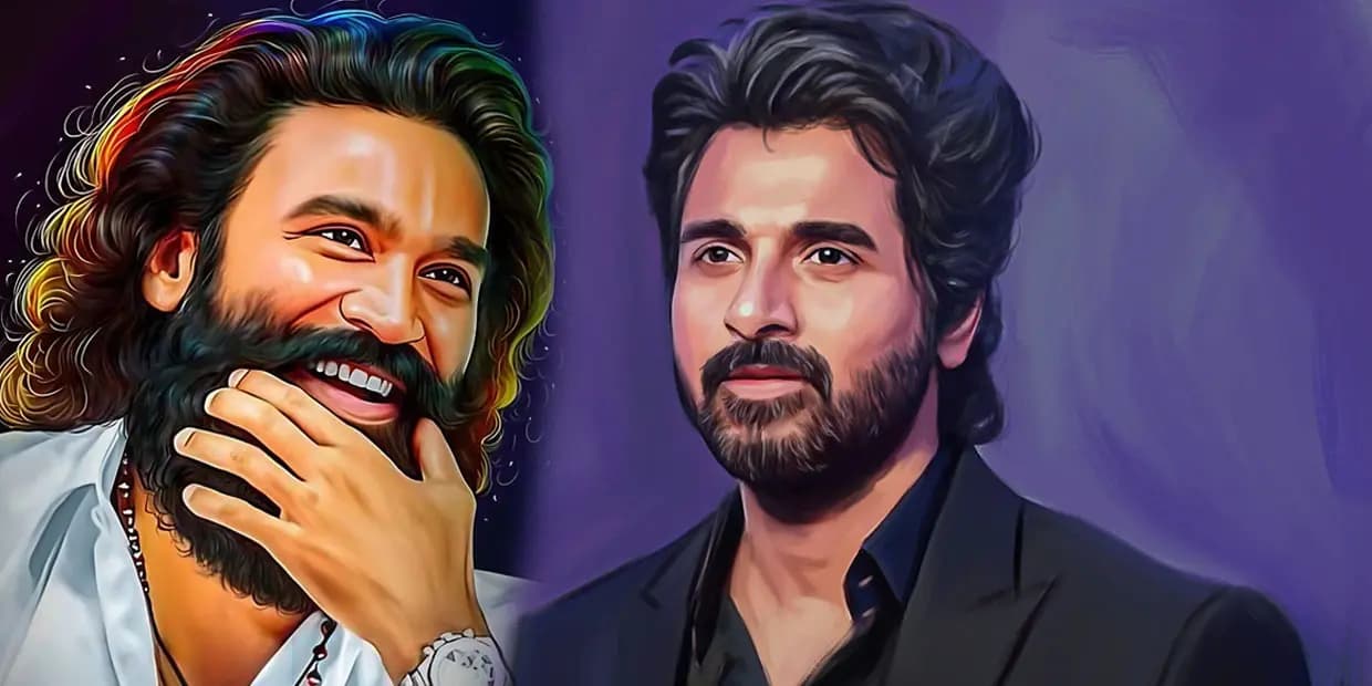 சிவகார்த்திகேயனுக்கு போட்டியாக தனுஷ் இறக்கிவிட்ட 50-வது பட போஸ்டர்.. மொட்டை கெட்டப்பில் மிரட்டல்