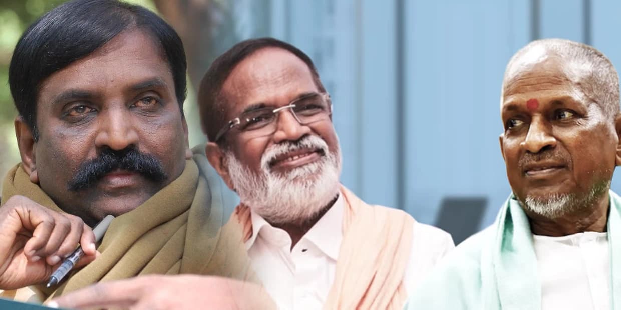 Vairamuthu : பாட்டு வரிகள் படத்திற்கு பலம்.. கங்கை அமரன் பேச்சுக்கு வைரமுத்து பதிலடி?..சூடு பிடித்த சண்டை!