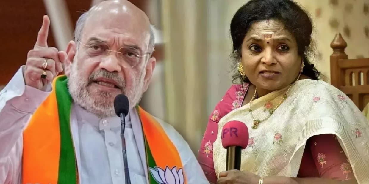 உட்கட்சி பூசலால் தமிழிசையை அவமானப்படுத்திய அமித்ஷா.. கடும் கண்டனத்தை தெரிவிக்கும் இணையவாசிகள்