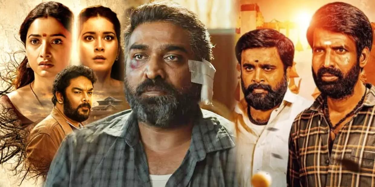 50 வது படத்தில் விட்ட இடத்தை பிடித்த விஜய் சேதுபதி.. கருடனைக விட சிம்மாசனத்தில் ஜொலித்த மகாராஜா