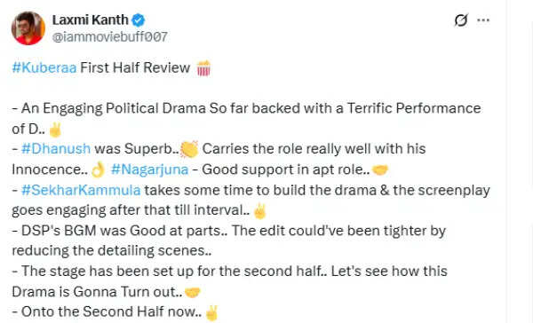 ஆடியோ லான்ச் ப்ரமோஷன் கை கொடுத்ததா.? தனுஷின் குபேரா ட்விட்டர் விமர்சனம்