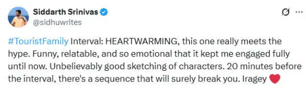 சசிகுமார், சிம்ரன் ஜோடியின் டூரிஸ்ட் ஃபேமிலி எப்படி இருக்கு.? ட்விட்டர் விமர்சனம்