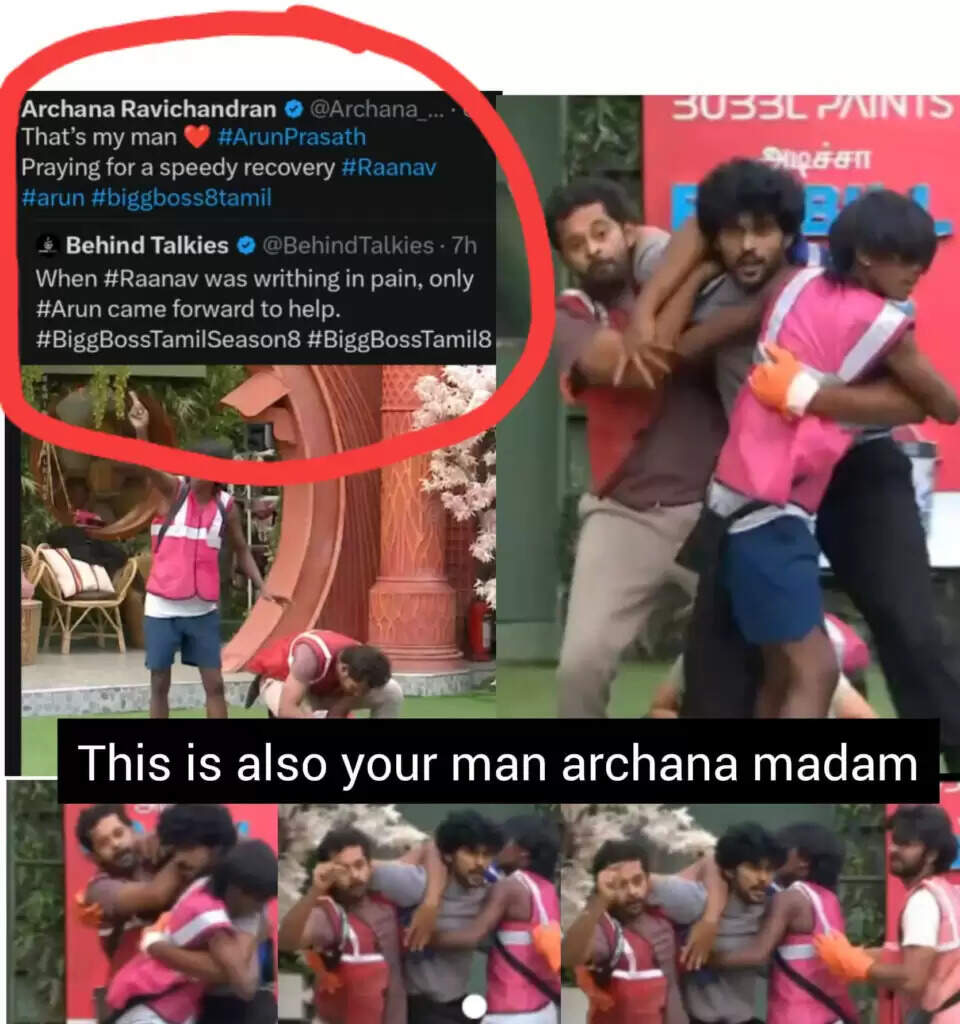 ராணவ் கையை உடைச்சதே உங்க மேன் தான் மேடம்.. ஆதாரத்துடன் அர்ச்சனாவை பொளந்தெடுக்கும் BB8 ரசிகர்கள்!