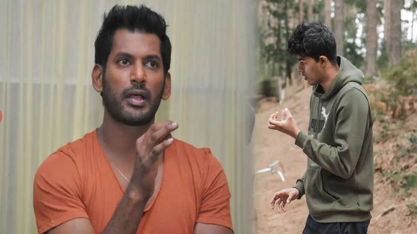 நண்டு சிண்டெல்லாம் இயக்குனராகுது, நம்ம மட்டும் இப்படியே இருக்கோமே.. ஜேசன் சஞ்சய்யை பார்த்து ஆதங்கப்படும் விஷால்