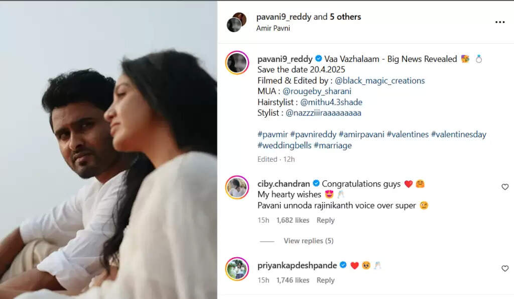 குட் நியூஸ் சொன்ன அமீர் பாவனி, குவியும் வாழ்த்துக்கள்.. தமிழ் பிக்பாஸ் காதலர்களில் உருப்படியான ஜோடி!