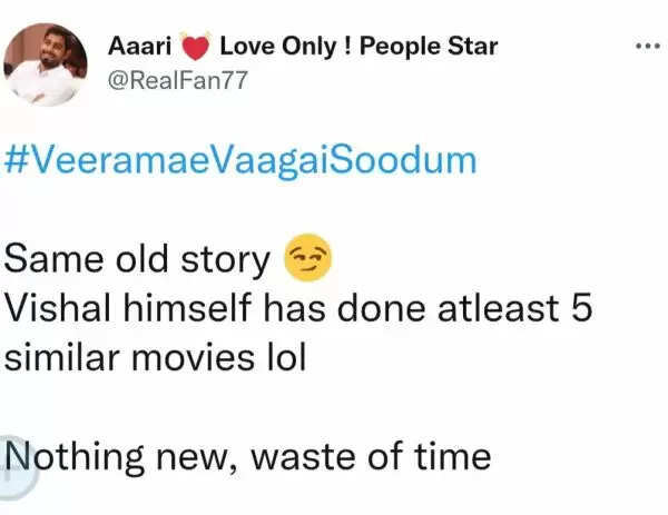 விஷாலை காப்பாற்றுமா வீரமே வாகை சூடும்.? ட்விட்டரில் வெளிவந்த விமர்சனங்கள்