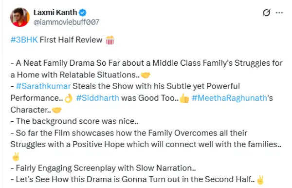 மிடில் கிளாஸ் அப்பாவின் கனவு.. 3BHK எப்படி இருக்கு.? ட்விட்டர் விமர்சனம்