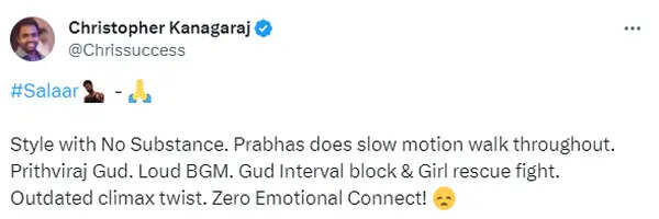 பாகுபலி நாயகனை காப்பாற்றியதா சலார்.? அனல் பறக்கும் ட்விட்டர் விமர்சனம்