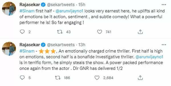 சீறிப்பாயும் அருண் விஜய்யின் சினம் எப்படி இருக்கு? அனல் பறக்கும் ட்விட்டர் விமர்சனம்
