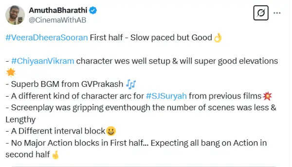 தடைகளை தாண்டி சீறி வந்த வீர தீர சூரன்.. காளி அவதாரம் எப்படி இருக்கு.? டிவிட்டர் விமர்சனம்