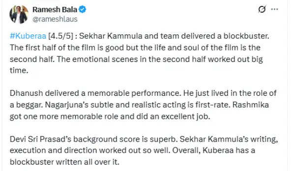 ஆடியோ லான்ச் ப்ரமோஷன் கை கொடுத்ததா.? தனுஷின் குபேரா ட்விட்டர் விமர்சனம்