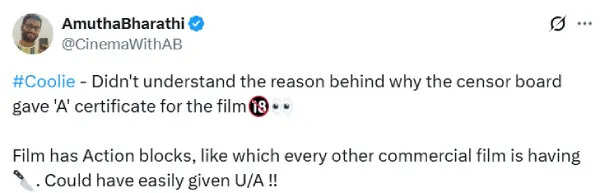 1000 கோடிக்கு ஒர்த்தா.. கூலி எப்படி இருக்கு.? ட்விட்டர் விமர்சனம்