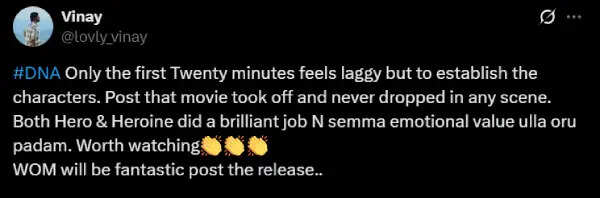DNA ஹிட் ஆச்சா? தோற்றுச்சா? அதர்வா ரசிகர்களின் ட்விட்டர் ரியாக்ஷன்!