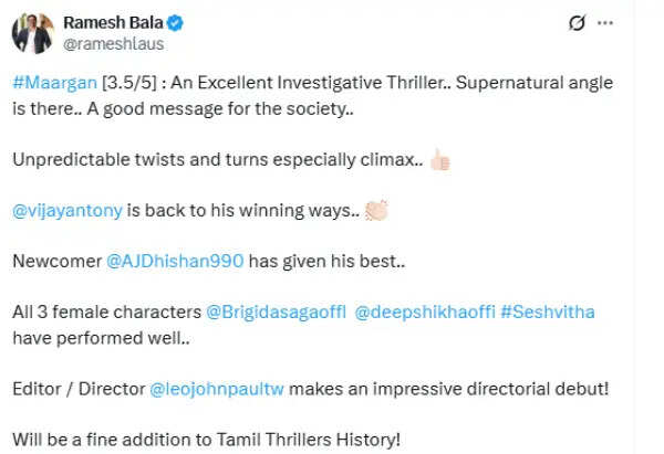 ராட்சசன் படத்தை மிஞ்சியதா விஜய் ஆண்டனியின் மார்கன்.? ட்விட்டர் விமர்சனம்