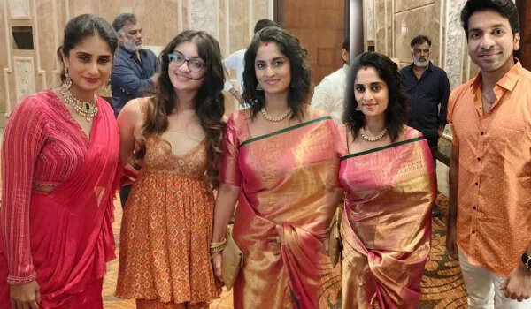 கோலிவுட் கொண்டாடிய ஆதிக் கல்யாணம்.. ஹீரோயின் லுக்கில் செமையா வந்த அஜித், ஷாலினியின் மகள்