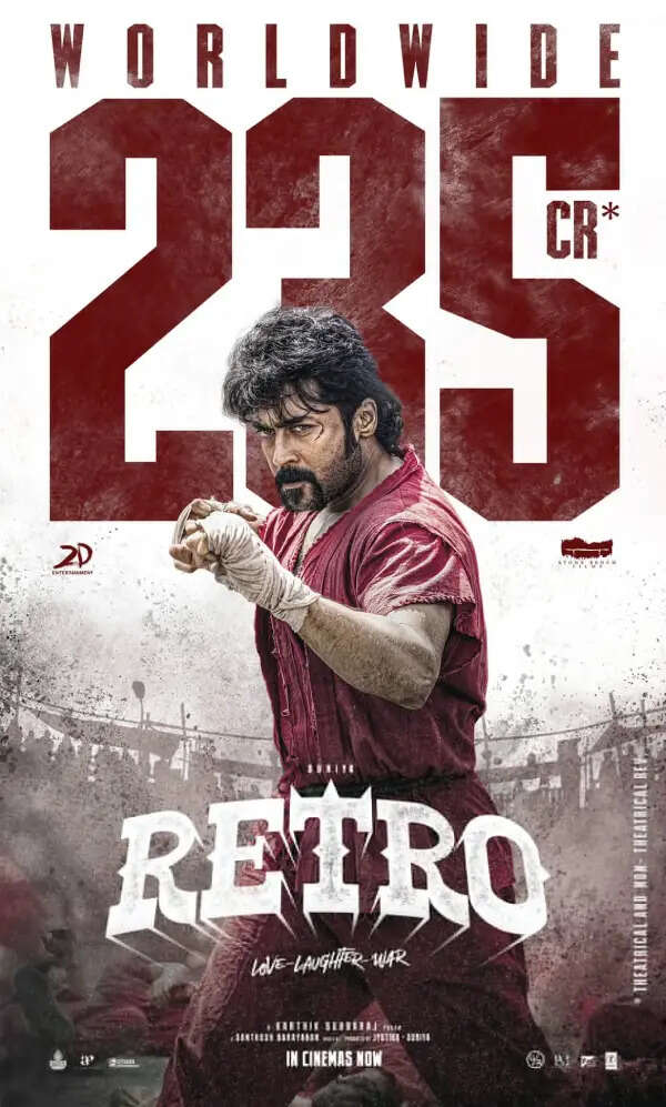 ரெட்ரோ ஒட்டு மொத்த வசூல் இவ்வளவா.! அதிகாரப்பூர்வமாக அறிவித்த சூர்யா